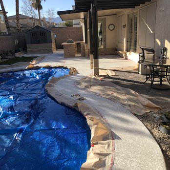 Concrete Texturing - During - Flooring Near Me - Las Vegas, Nevada