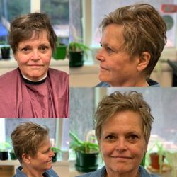 Lizzie Snips - Women's short cut and highlights.