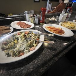 Veggie Giambotta and Veggie Frittatas w/ Corned Beef Hash and Hash Browns...