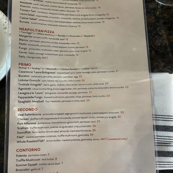 Laura - Menu - Italian Near Me - Summerville, South Carolina