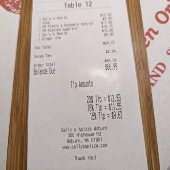 Sally's Apizza - Check - Italian Near Me - Woburn, Massachusetts Sally's Apizza - Check - Italian Near Me - Woburn, Massachusetts