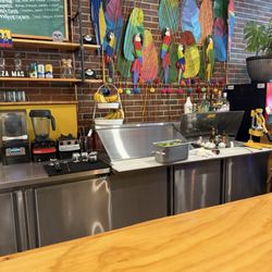 Tostones Cafe - The bar and order station.