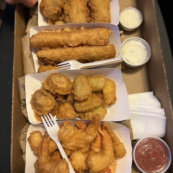 The Bay Fish & Chips - a box of food - Seafood Near Me - Sunnyvale, California The Bay Fish & Chips - a box of food - Seafood Near Me - Sunnyvale, California