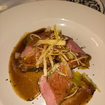 Donato Enoteca - Controfiletto ai porri e patate croccanti (The Angus NY loin steak) - Italian Near Me - Redwood City, California Donato Enoteca - Controfiletto ai porri e patate croccanti (The Angus NY loin steak) - Italian Near Me - Redwood City, California
