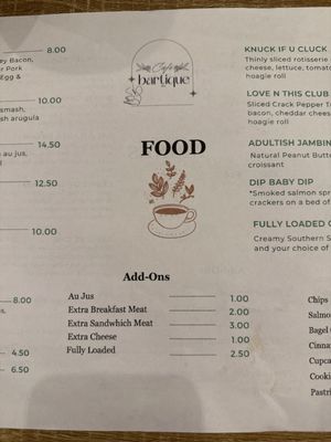 Menu photo 2 Cafe Bartique Atlanta, GA Menu photo 2 Cafe Bartique Atlanta, GA
