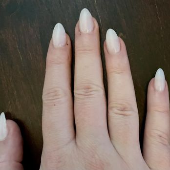 E’Lan Nails & Spa - Round oval SNS with tips in Naked A04 - Mermaid With Basic Pedicure regular polish $95 - Nail Salons Near Me - Pflugerville, Texas