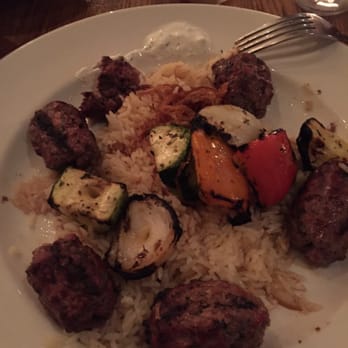 Tabule Middle Eastern Cuisine - Kefta entree, suppose to be on skewers but I'll let it slide this time. - Middle Eastern Near Me - Toronto, Ontario