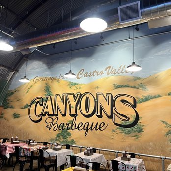 Canyons Barbeque - Really cool mural inside - Barbeque Near Me - Castro Valley, California Canyons Barbeque - Really cool mural inside - Barbeque Near Me - Castro Valley, California