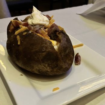 Scarlet's Steaks & Seafood - Loaded baked potato - Seafood Near Me - D'Iberville, Mississippi