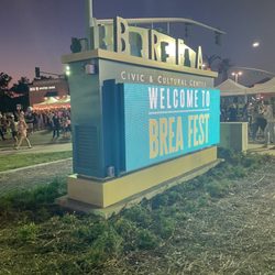 Brea Fest: A Taste of the Arts - Brea sign