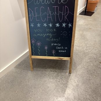 We Work - Welcome sign on 4th floor (where check-in is located) - Shared Office Spaces Near Me - Decatur, Georgia We Work - Welcome sign on 4th floor (where check-in is located) - Shared Office Spaces Near Me - Decatur, Georgia