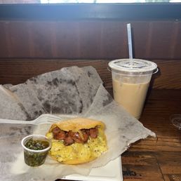 Plantain and Cheese Arepa