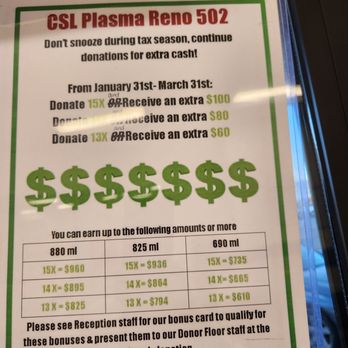 CSL Plasma - Blood & Plasma Donation Centers Near Me - Reno, Nevada