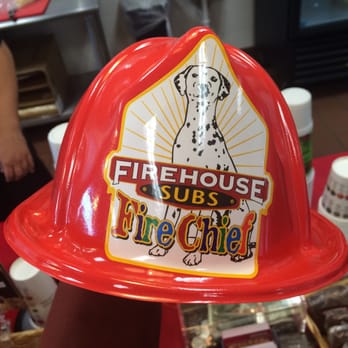 Firehouse Subs - Fire hats for the kids - Fast Food Near Me - Ames, Iowa