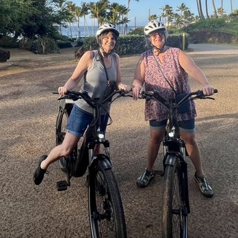 BikeIt Poipu - Getting ready on our E-Bikes - Bike tours Near Me