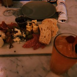 Costa Dorada and charcuterie board Costa Dorada and charcuterie board