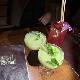 Minted matcha & Hibiscus Haze (virgin)
