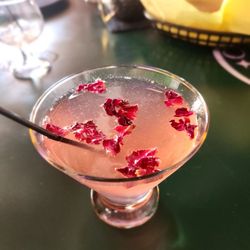 Copper Mug  - Red Empress- no additives, edible rose petals, rose water from Pakistan, brutal champagne & elderflower rose gin.