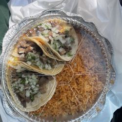 Lengua taco 16. Tacos Plate (3)