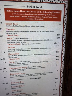 Menu photo 3 Sabroso Reno, NV Menu photo 3 Sabroso Reno, NV