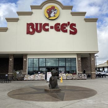 Buc-ee's - Love the mascot statue - his hands are polished from all the little kids holding his hand for pix - Gas Stations Near Me - New Braunfels, Texas