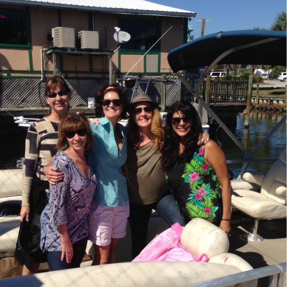 Step right into your boat as we did behind Tacky Jack's!