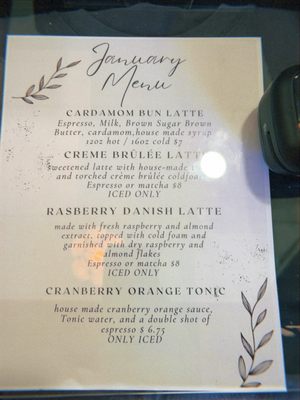 Menu photo 6 Luxuriant Coffee Riverside, CA