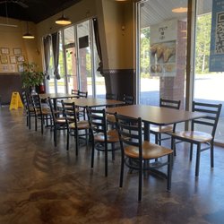 Seating inside the restaurant