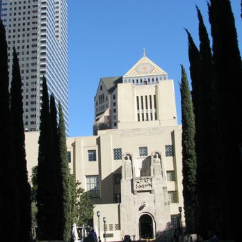 Central Library - This is the Central Library seen from the west, being approached from Flower St. in the Financial District and across from the ARCO Towers. - Libraries Near Me - Los Angeles, California