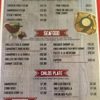 Ranchero's Restaurant - Menu as of 6.20.2026 - American Near Me - Denver City, Texas