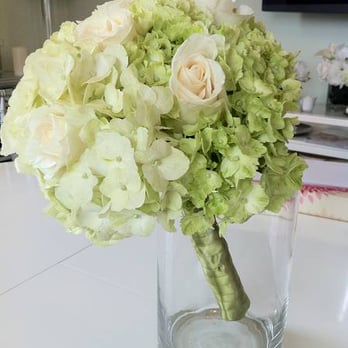 In Flower - this was a sample of the bridesmaids bouquet. Our colors where white & green. - Florists Near Me - Brea, California In Flower - this was a sample of the bridesmaids bouquet. Our colors where white & green. - Florists Near Me - Brea, California