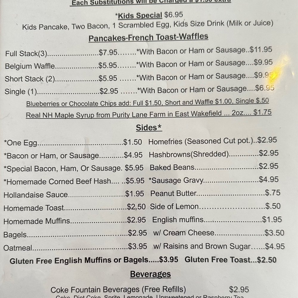 Lino's Restaurant - Menu 11/2022 - Breakfast & Brunch Near Me - Sanbornville, New Hampshire Lino's Restaurant - Menu 11/2022 - Breakfast & Brunch Near Me - Sanbornville, New Hampshire