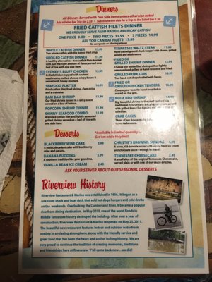 Menu photo 6 Riverview Restaurant & Marina Ashland City, TN Menu photo 6 Riverview Restaurant & Marina Ashland City, TN