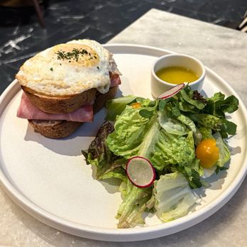 Dahlia - Ham sandwich with salad - Italian Near Me - Vancouver, British Columbia