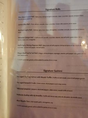 Menu photo 2 Sushi Blue Wave Lihue, HI Menu photo 2 Sushi Blue Wave Lihue, HI