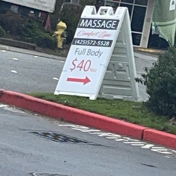 Comfort Spa - Misleading signage - Beauty & Spas Near Me - Renton, Washington