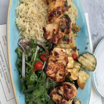 Darna Mediterranean Eatery - Saffron Chicken Kebob - Mediterranean Near Me - Plano, Texas Darna Mediterranean Eatery - Saffron Chicken Kebob - Mediterranean Near Me - Plano, Texas