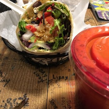 Juicy's Wellness Cafe - Half of the southwest crunch wrap - Juice Bars & Smoothies Near Me - McMinnville, Tennessee