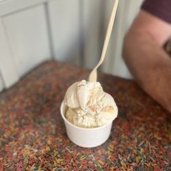 The Ice Cream Shop - Nana's Puddin' - fresh banana pudding ice cream with nilla wafers