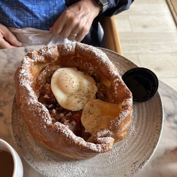 Brunch at Peony - Bacon and egg Dutch baby - Breakfast & Brunch Near Me - Suwanee, Georgia