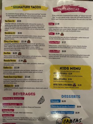 Menu photo 1 Calacas Tacos & Beer Pharr, TX Menu photo 1 Calacas Tacos & Beer Pharr, TX