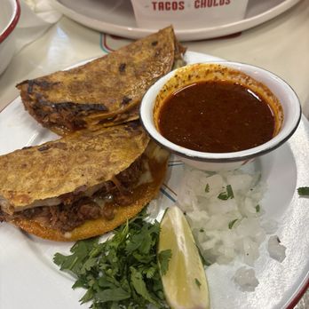 Tacos Chulos - Quesabirria tacos with consomé - Mexican Near Me - San Antonio, Texas Tacos Chulos - Quesabirria tacos with consomé - Mexican Near Me - San Antonio, Texas