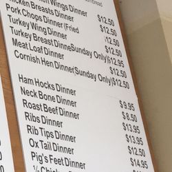 Capital City Soul Food - Menu