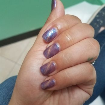 Unique Nail & Wax - Cat eye gel, magnetic gold strip. - Nail Salons Near Me - Newbury Park, California Unique Nail & Wax - Cat eye gel, magnetic gold strip. - Nail Salons Near Me - Newbury Park, California