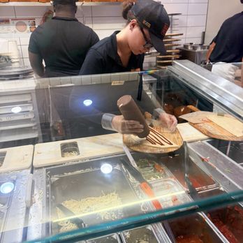 Blaze Pizza - Destinee making our order - Pizza Near Me - Winter Garden, Florida