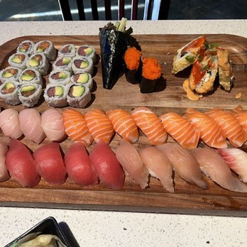 Aji Sushi - First Round of our Sushi - Japanese Near Me - Sacramento, California