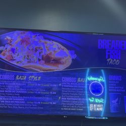 Combo & drink menu