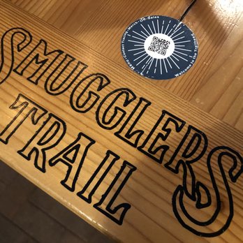 Smugglers' Trail Caskworks - Logo on table and QR code~ - Breweries Near Me - Langley, British Columbia Smugglers' Trail Caskworks - Logo on table and QR code~ - Breweries Near Me - Langley, British Columbia