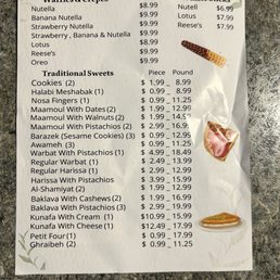 Menu Menu