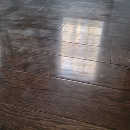 Residue left on floors Residue left on floors